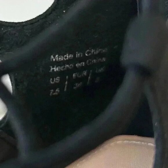Aldo Sergioa Lace Up Stiletto Heels Peep Toe Black Micro Suede Size 7.5 - Picture 13 of 16
